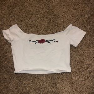 Rose crop top